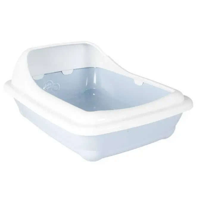 Duvoplus Katzentoilette Birba mit Rand - Azzuro - L - 56 x 39 x 21,5cm