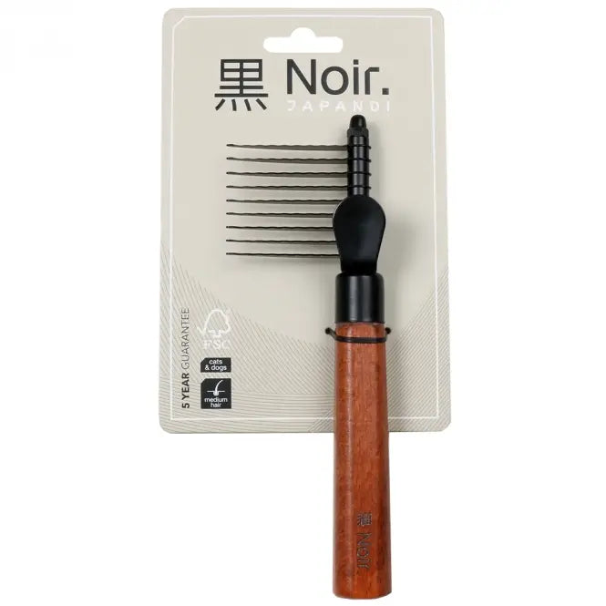 EBI Noir Japandi Entfilzungskamm - L - 19,5 x 6,5 x 2,5cm