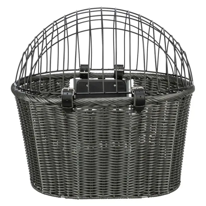 Trixie Front-Fahrradkorb aus Polyrattan